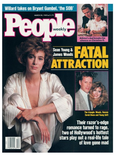 Sean Young fue portada de las revistas por su escándalo de acoso con James Woods y su mujer como partes implicadas